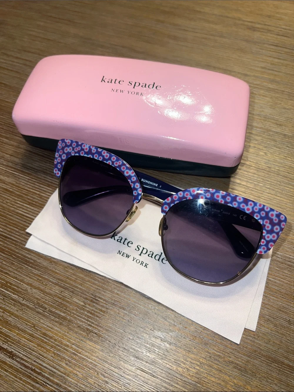 kate spade floral cat-eye sunglasses